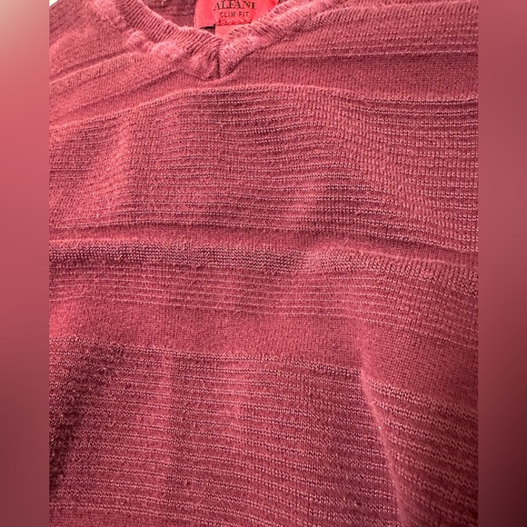 Alfani S Maroon Sweater Men's - Picture 4 of 5